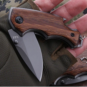 Mini Folding Faca Tática de Caça de Sobrevivência Faca 5CR15MOV canivetes Utilitário Acampamento de Combate Tático Militar Faca Para Homens
