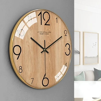 Moderna sala de estar, relógio de parede simples relógio criativo quarto Nórdicos atmosférica relógio de parede relógio mudo de personalidade relógio de parede