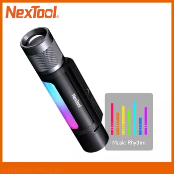 Nextool 12 em 1 Lanterna 900lm Impermeável alto-Falante USB-C PowerBank RGB Ritmo da Música Luz Luz do Som de Alarme Para Acampar ao ar livre