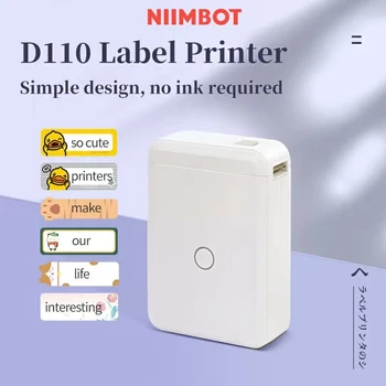 Niimbot D110 Wireless Impressora De Etiquetas Portátil De Bolso Portátil Impressora Térmica Preço De Etiqueta Adesivo Marcador Casa De Material De Escritório