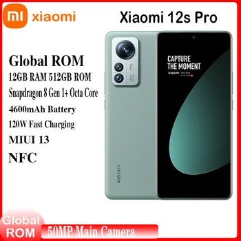 Novo Xiaomi 12S Pro 5G de telefone Celular Global Rom 8GB 12GB de RAM de 128 gb 256 GB 512 GB ROM de 6,73 polegadas 120Hz 4600mAh 120W 50MP Câmara Principal NFC