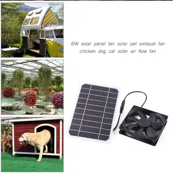 O Painel Solar portátil Ventilador Resfria e Ventila Extrator de Ar à prova d'água para galinheiros Galpão Janela do Telhado Home Office