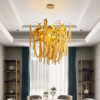 Ouro nórdico de Luxo Lustres de Iluminação Nórdicos, Pendente, Iluminação de Lâmpadas para o Quarto da Cozinha de Jantar, Sala de estar Decoração de Luz