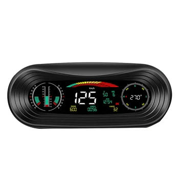 P18 HUD Head Up Display Carro 4X4inclinometer Off-Road do Perseguidor de GPS do Velocímetro Gradiente Medidor Automático de Ferramentas Para Todas as Peças Sobressalentes para Automóveis