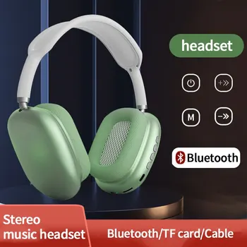P9Max Fone de ouvido Bluetooth Fone de ouvido sem Fio Funciona Com a Apple Ar MAS Fones de ouvido Bluetooth