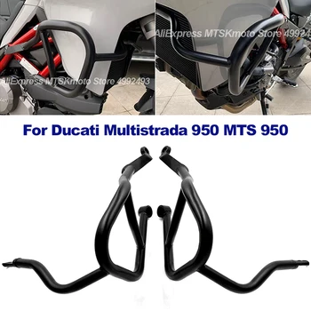 Para a Ducati Multistrada 950 2017 2018 2019 2020 Total Conjuntos de Barras de Acidente Pesados Tubos de Aço, Motor, Protetor de Quadro Protetor MTS 95