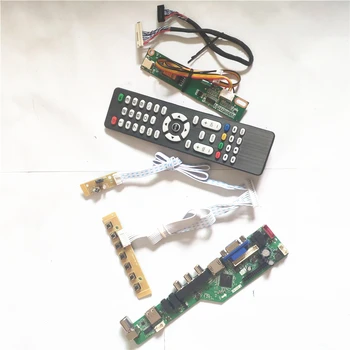 Para LP150X1-F2IB/G2CP/J2QT 1CCFL LVDS 20Pin LCD Inverter+Remoto+teclado Compatíveis com HDMI, VGA AV USB RF T. V53 conselho de DIY 