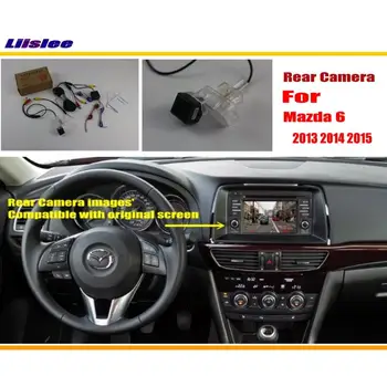 Para Mazda 6 Atenza 2012-2014 Carro Câmera de Visão Traseira para Estacionamento de Volta Adaptador RCA HD CCD CAM vídeo OEM a Imagem Inversa do Kit de Actualização