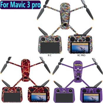 Peles DJI Mavic 3 Pro Protetor de Adesivos de PVC Impermeável à Prova de Pó Drone Televisão Peles DJI Mavic 3 Pro Drone Acessórios