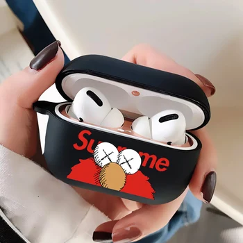 Sesame Street Marca Case para Apple Airpods 1 2 3 2 Pro Fone de ouvido Caixa Protetora de Silicone AirPods Pro Caso