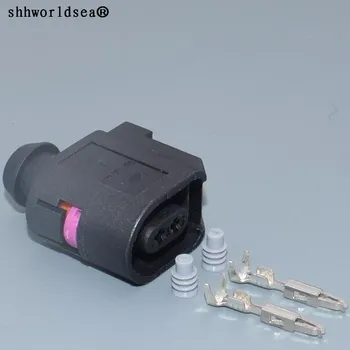 shhworldsea 1sets 2p 1,5 mm Conector do Sensor Ligue Para Skoda, Volkswagen AUDI VAG A4 A8 Q3 Touran Polo, Passat B7 Tiguan 6E0973702