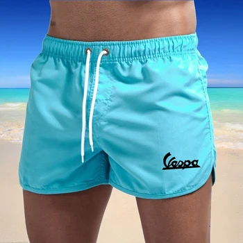 Shorts Para os Homens 2023 Verão de Homens de Sunga, Shorts de Marca Vespa Sexy sungas Homens Maiô Cintura Baixa Respirável roupas de Praia