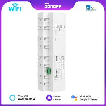 SONOFF SPM wi-Fi Smart Empilhável Medidor de Energia 20A/Gang Proteção de Sobrecarga do Consumo de Energia do Monitor de Suporte Cartão SD de Armazenamento de Dados