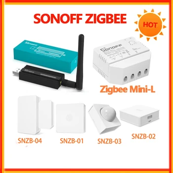 SONOFF Zigbee 3.0 Dongle USB Plus Universal Zigbee Gateway Casa Smart Hub Zigbee Ponte SNZB01 para SNZB04 Zigbee Sensor ZBMini