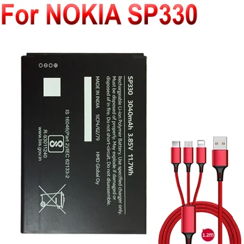 SP330 3040mAh para NOKIA C3 SP330 Bateria+cabo USB+toolk