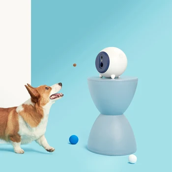 Trata APP Smart Brinquedo de Estimação Auto Alimento Seco Distribuidor Jogando Petiscos Automática de Tuya Câmara Cão Gato Alimentador