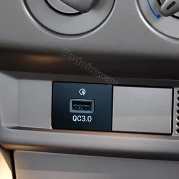 USB Entrada AUX Adaptador de carregador de carro QC3.0 carga rápida para Ford focus Telefone Móvel de carregamento rápido Com o isqueiro cabo