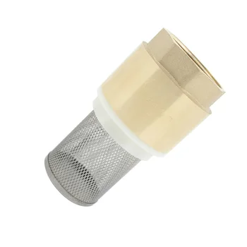Válvula de retenção com filtro para bomba 1/2 3/4 1 1-1/4 1-1/2 2 2-1/2 3 polegadas - válvula de pé filtro sem a válvula de retenção válvula de pé de crivo