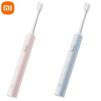 Xiaomi Mijia sonic escova de dentes elétrica T200 sonic limpeza suave sensação gengival proteção de vibração de sonic limpeza eficiente