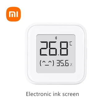 Xiaomi Tela de Tinta Eletrônica de Termômetro e umidade compatíveis com Bluetooth sem Fio Smart Elétrico Higrômetro Digital