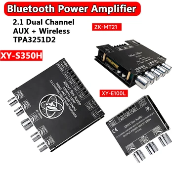 XY-S350H 220Wx2+350W Amplificador Compatível com Bluetooth+AUX+Placa de Som Subwoofer Conjunto