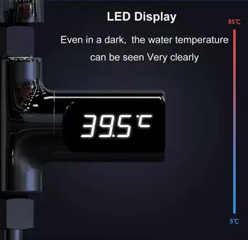 YouPin Display de LED de Água Termômetro Casa Banheira de hidromassagem Duche Auto-Geração de Electricidade Água Temperture Medidor de Monitor Para o Bebê